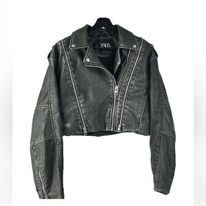 Zara leather jacket